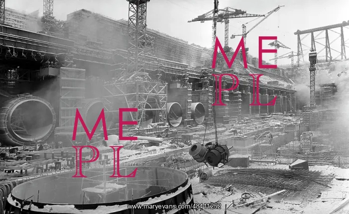 : Krasnoyarsk Hydroelectric Power Station under construction : Krasnoyarsk Hydroelectric Power Station under construction