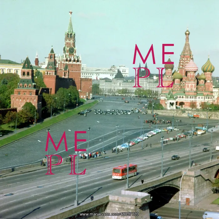 : The Kremlin Wall and St. Basil's Cathedral, 1987 : The Kremlin Wall and St. Basil's Cathedral, 1987
