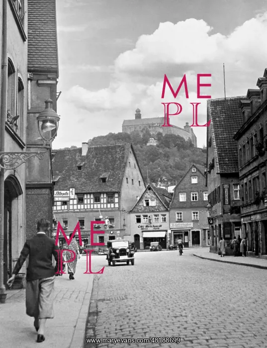 : Kressensteinstrasse in Kulmbach, 1933 : Kressensteinstrasse in Kulmbach, 1933