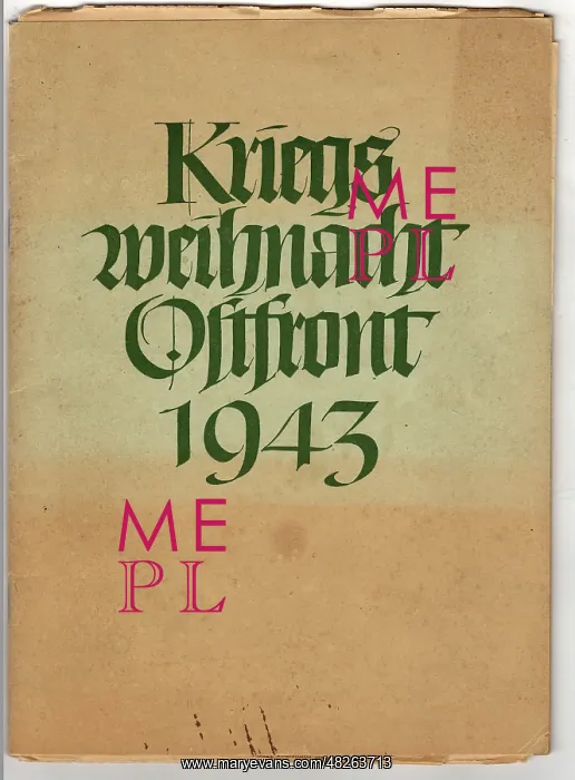 : Kriegsweihnachten Ostfront - Christmas brochure : Kriegsweihnachten Ostfront - Christmas brochure