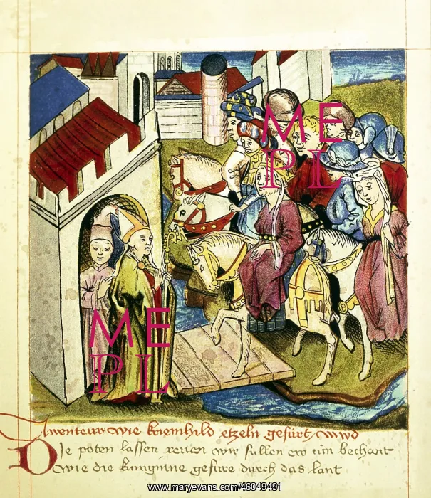 : Kriemhild is getting to Etzel, 15th century : Kriemhild is getting to Etzel, 15th century