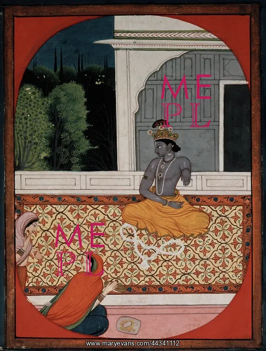  : Krishna discards his garland