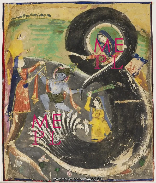 : Krishna and the naga Kaliya : Krishna and the naga Kaliya