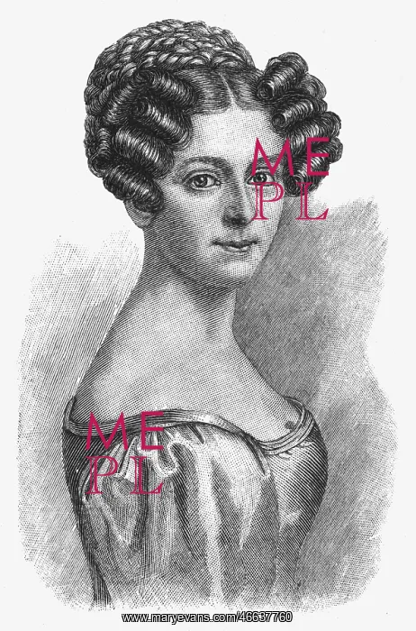 : Krones, Therese, 7.10.1801 - 28.12.1830, Austrian : Krones, Therese, 7.10.1801 - 28.12.1830, Austrian