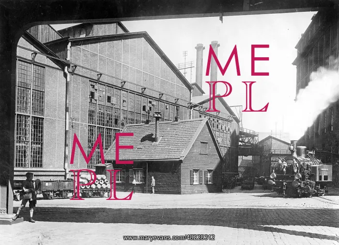 : Krupp Works in Essen, around 1930 : Krupp Works in Essen, around 1930