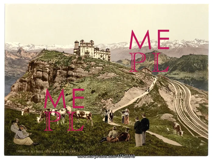 : Kulm, view of the Alps, Rigi, Switzerland : Kulm, view of the Alps, Rigi, Switzerland