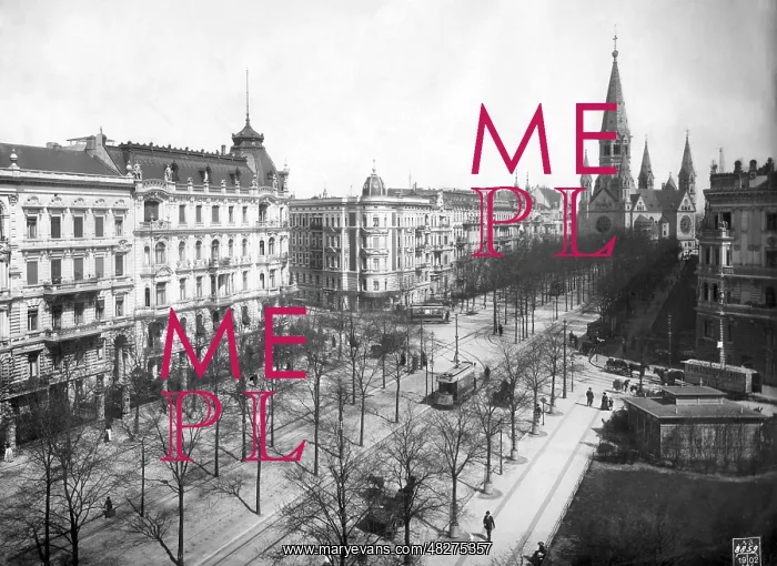 : Kurfurstendamm in Berlin, 1902 : Kurfurstendamm in Berlin, 1902