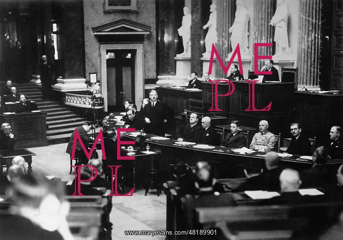 : Kurt Schuschnigg in the Austrian Bundestag, 1936 : Kurt Schuschnigg in the Austrian Bundestag, 1936