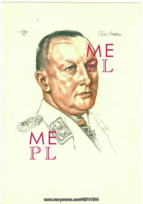 : Kurt Student General of Airborne Forces portrait : Kurt Student General of Airborne Forces portrait