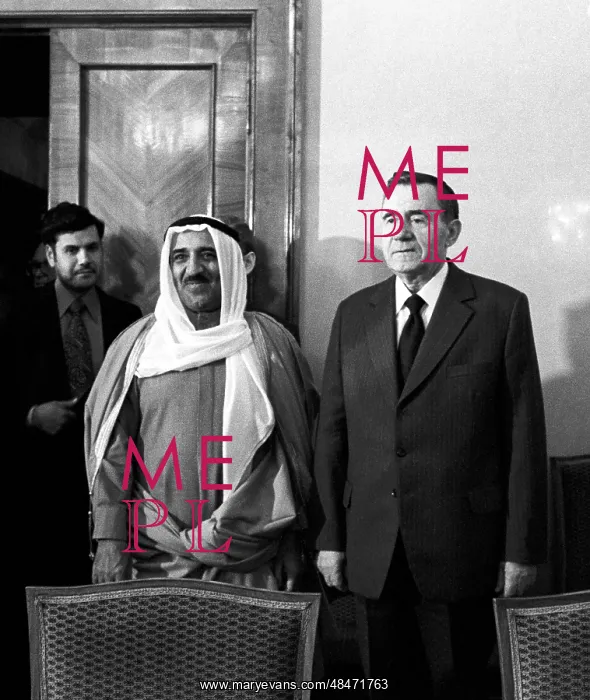 : Kuwait Foreign Minister Sheikh Sabah and Soviet : Kuwait Foreign Minister Sheikh Sabah and Soviet