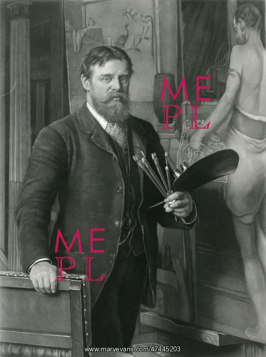 : L Alma Tadema R.A. in his studio : L Alma Tadema R.A. in his studio