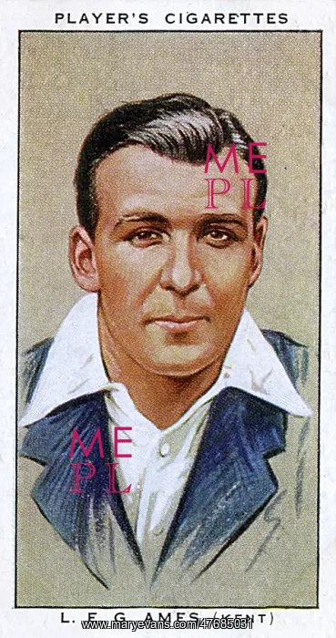  : L E G Ames, Kent County and England cricketer