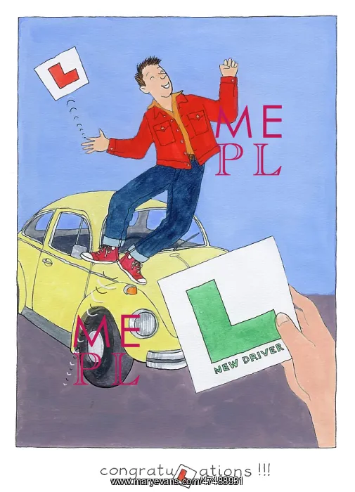 : L Plates congratuLations!!! - man jumping : L Plates congratuLations!!! - man jumping