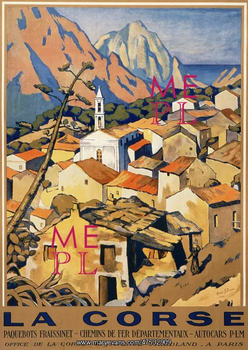: La Corse travel poster : La Corse travel poster