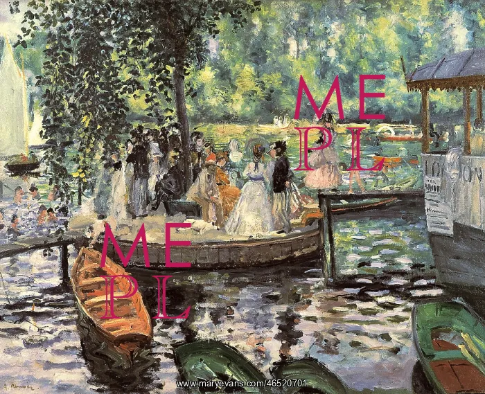 : La Grenouillere, by Renoir : La Grenouillere, by Renoir