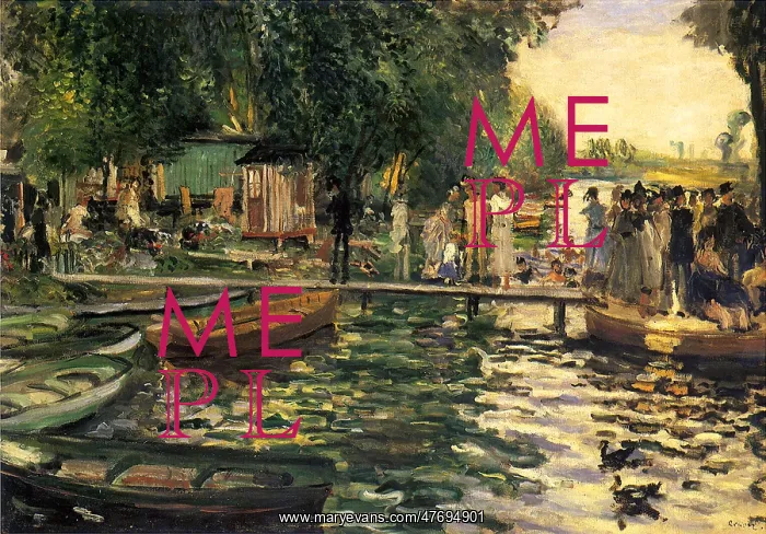 : La Grenouillere, by Renoir : La Grenouillere, by Renoir