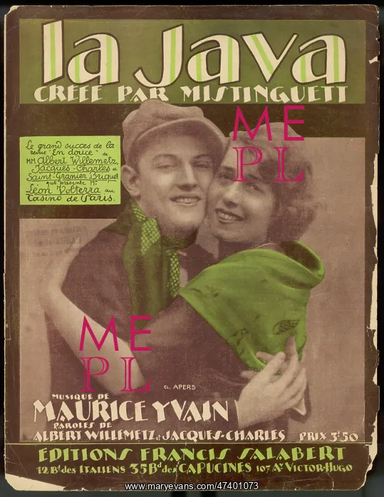  : LA JAVA MUSIC SHEET