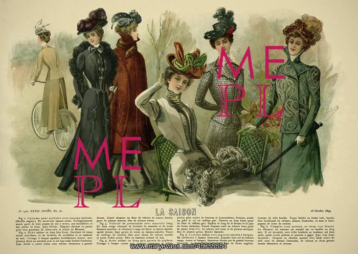 : La Saison. Plate from La Saison, a French journal illustree of the late nineteenth : La Saison. Plate from La Saison, a French journal illustree of the late nineteenth