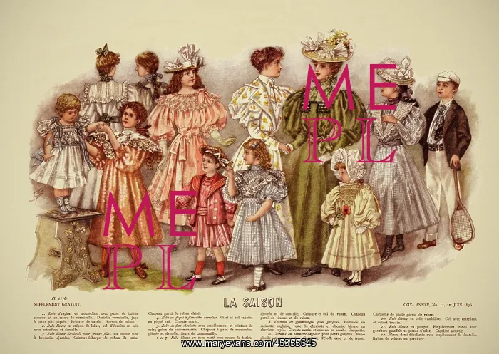 : La Saison. Plate from La Saison, a French journal illustree of the late nineteenth : La Saison. Plate from La Saison, a French journal illustree of the late nineteenth