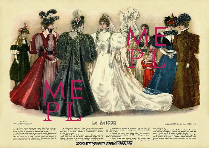 : La Saison. Plate from La Saison, a French journal illustree of the late nineteenth : La Saison. Plate from La Saison, a French journal illustree of the late nineteenth