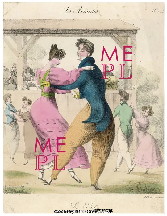 : LA VALSE, - circa 1830 : LA VALSE, - circa 1830