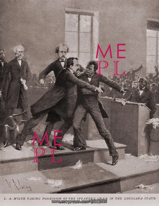 : L.A. Wiltz, Democrat, forcibly taking possession : L.A. Wiltz, Democrat, forcibly taking possession