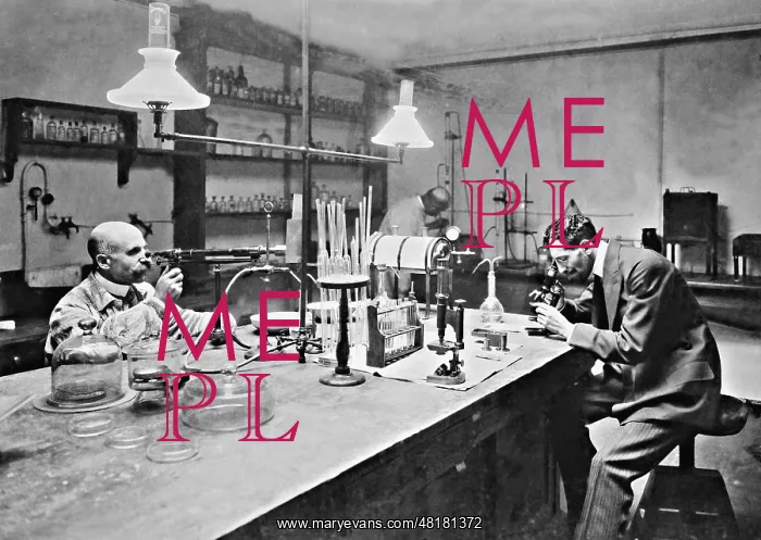: Lab at the Berlin University, 1905 : Lab at the Berlin University, 1905