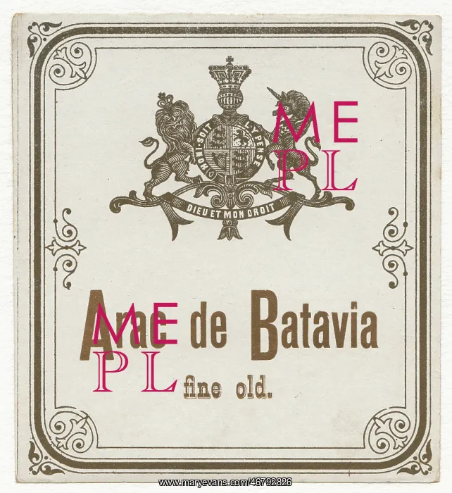 : Label > Arac de Batavia fine old : Label > Arac de Batavia fine old