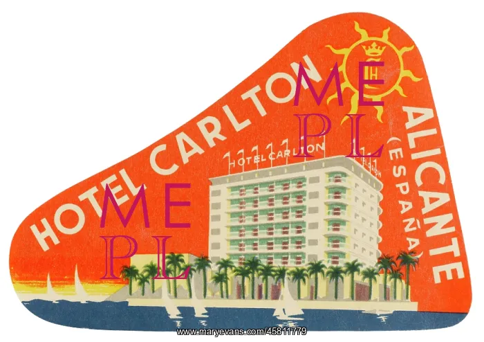  : LABEL, CARLTON, ALICANTE
