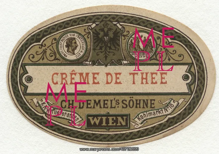 : Label > Creme de thee Ch. Demels Sohne : Label > Creme de thee Ch. Demels Sohne