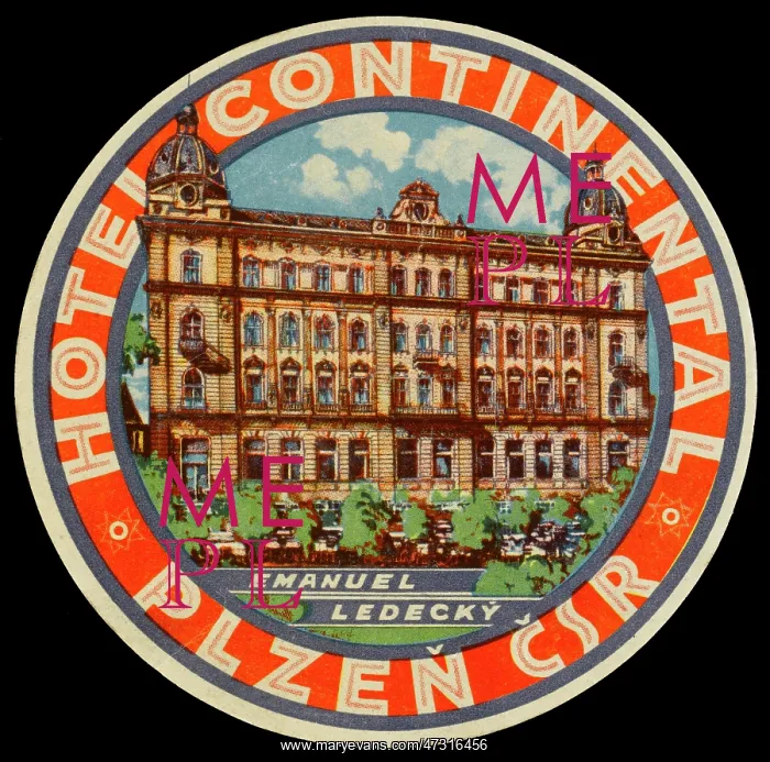 : LABEL, CZECHOSLOVAKIA : LABEL, CZECHOSLOVAKIA