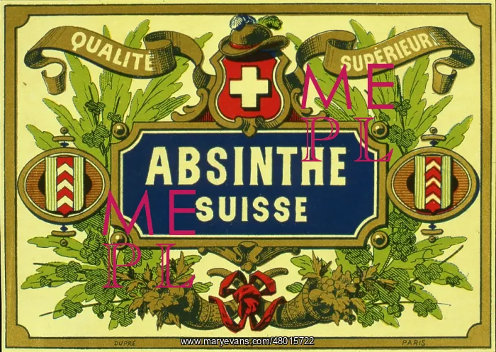 : Label design for Absinthe Suisse : Label design for Absinthe Suisse