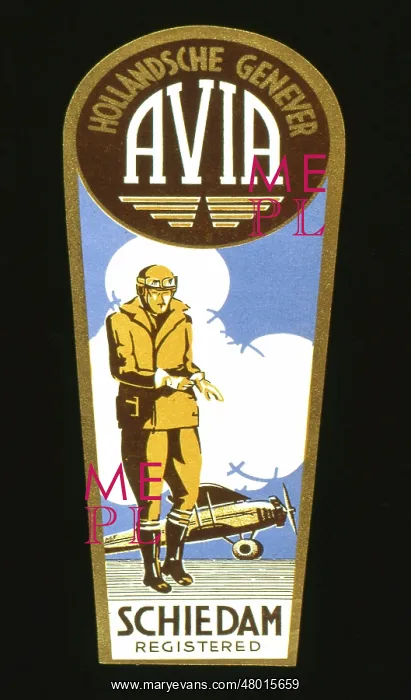 : Label design for Avia Gin : Label design for Avia Gin