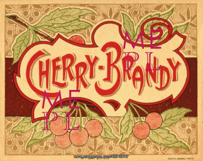  : Label design for Cherry Brandy