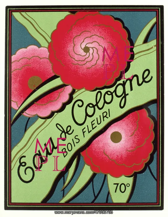 : Label design for Eau de Cologne Bois Fleuri : Label design for Eau de Cologne Bois Fleuri
