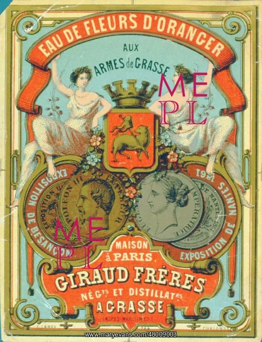  : Label design for Eau de Fleurs d'Oranger