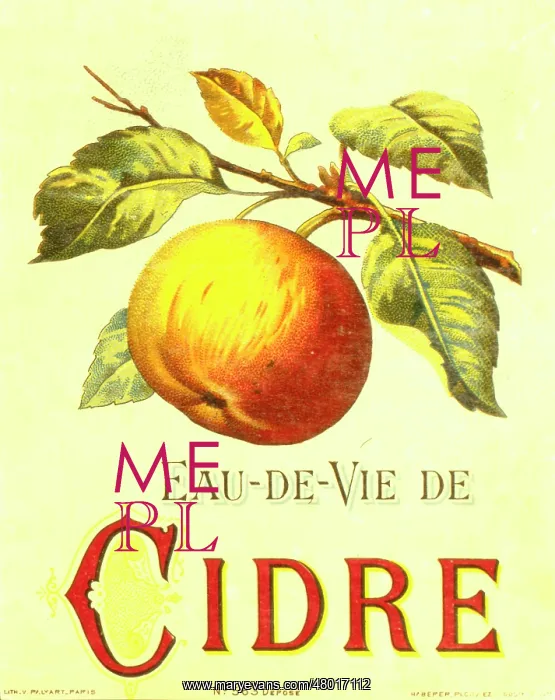 : Label design for Eau de Vie de Cidre (Brandy Cider) : Label design for Eau de Vie de Cidre (Brandy Cider)