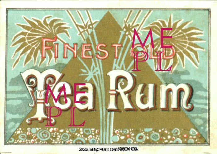 : Label design for Finest Old Tea Rum