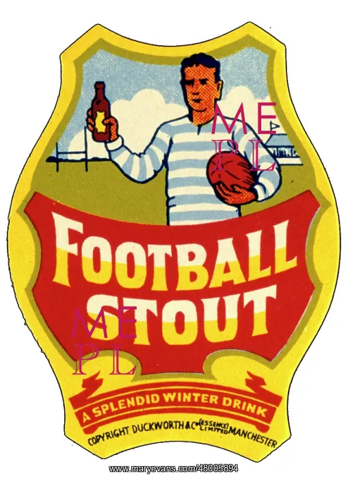 : Label design for Football Stout : Label design for Football Stout