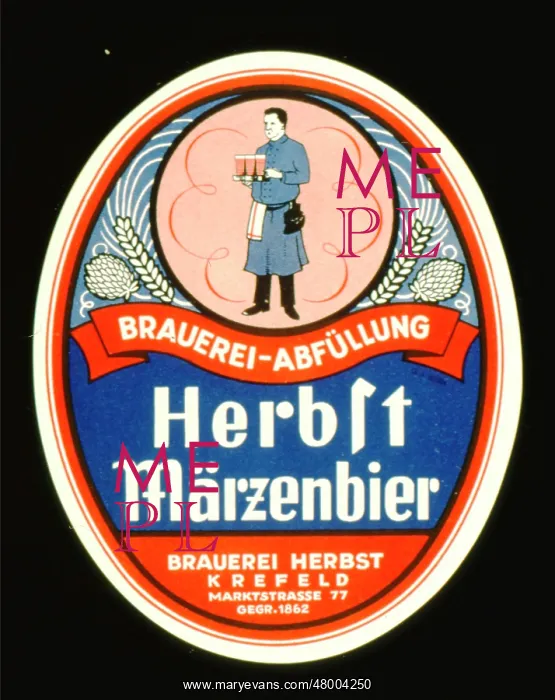: Label design for Herbst Marzenbier, Germany : Label design for Herbst Marzenbier, Germany