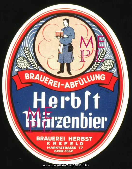 : Label design for Herbst Marzenbier, Germany : Label design for Herbst Marzenbier, Germany
