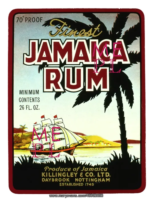 : Label design for Jamaica Rum : Label design for Jamaica Rum