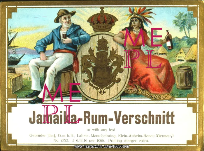 : Label design for Jamaika Rum Verschnitt : Label design for Jamaika Rum Verschnitt