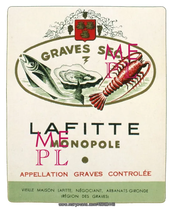 : Label design for Lafitte Graves Sec wine : Label design for Lafitte Graves Sec wine