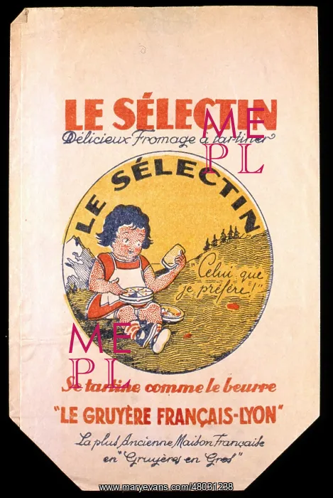  : Label design, Le Selectin, Gruyere cheese
