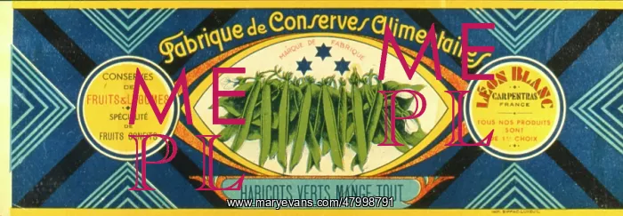 : Label design for Leon Blanc preserves : Label design for Leon Blanc preserves