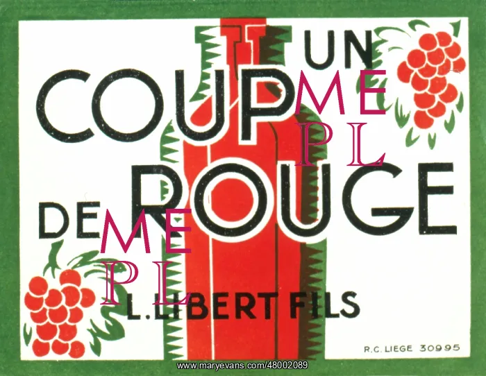 : Label design for Libert Fils red wine : Label design for Libert Fils red wine