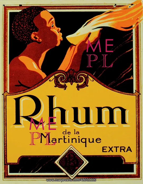 : Label design for Martinique Rum Extra : Label design for Martinique Rum Extra