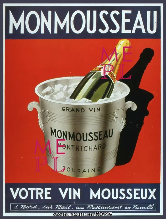: Label design for Monmousseau sparkling wine : Label design for Monmousseau sparkling wine