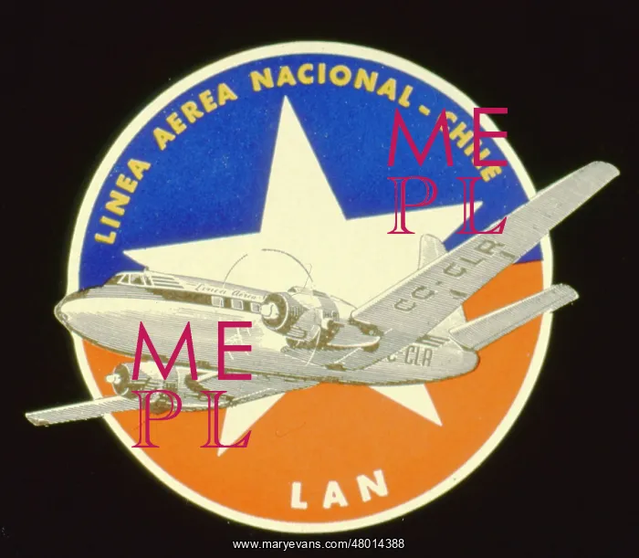 : Label design for the national airline of Chile : Label design for the national airline of Chile